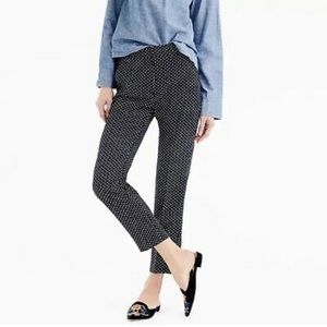 J.Crew Easy Pant in Navy Ivory Foulard Print